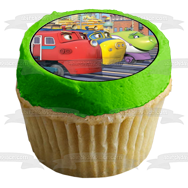 Chuggington Locomotives Wilson Brewster and Koko Edible Cupcake Topper Images ABPID03702