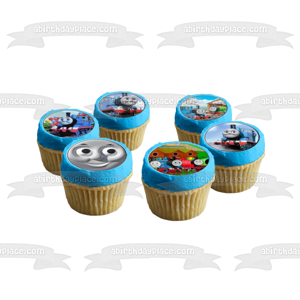 Thomas y sus amigos Percy James Edward Imágenes comestibles para cupcakes ABPID00243 