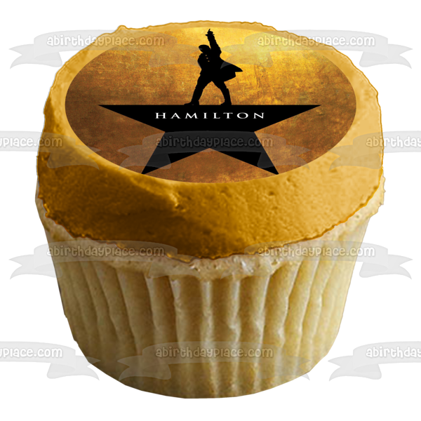 Póster musical de Hamilton Alexander, decoración comestible para tarta, imagen ABPID03827 