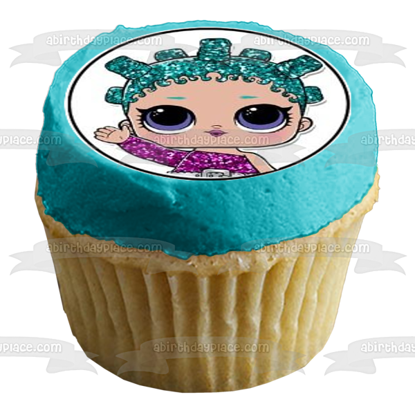 LOL. Surprise Queen Bee Splash Queen Glitter and Glitter Queen Edible Cupcake Topper Images ABPID05748