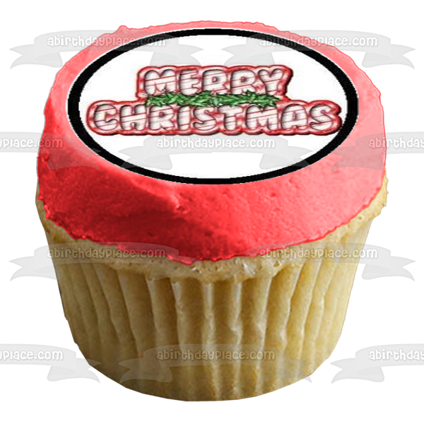 Feliz Navidad Variedad Cupcakes Imágenes comestibles para cupcakes ABPID00038 