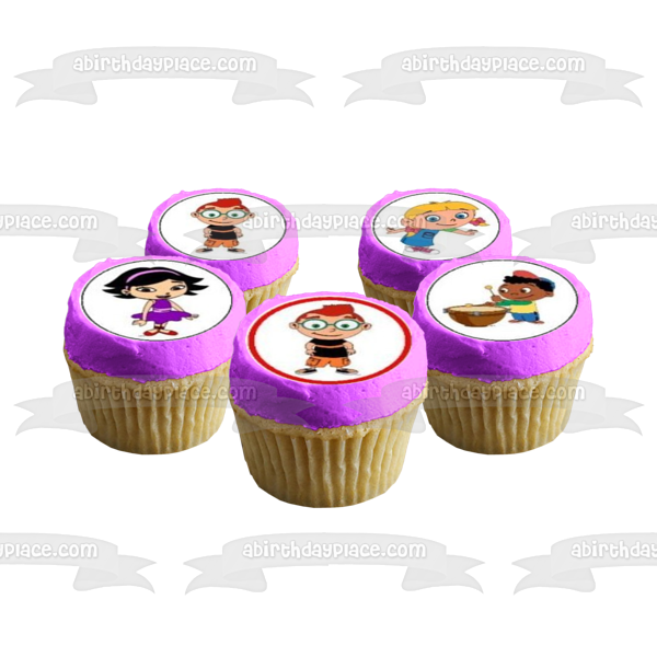 Little Einstein Leo Annie Quincy and June Edible Cupcake Topper Images ABPID03465