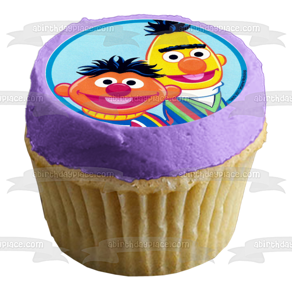 Sesame Street Elmo Oscar the Grouch Bert Ernie Cookie Monster Big Bird Abby Cadabby Edible Cupcake Topper Images ABPID03549