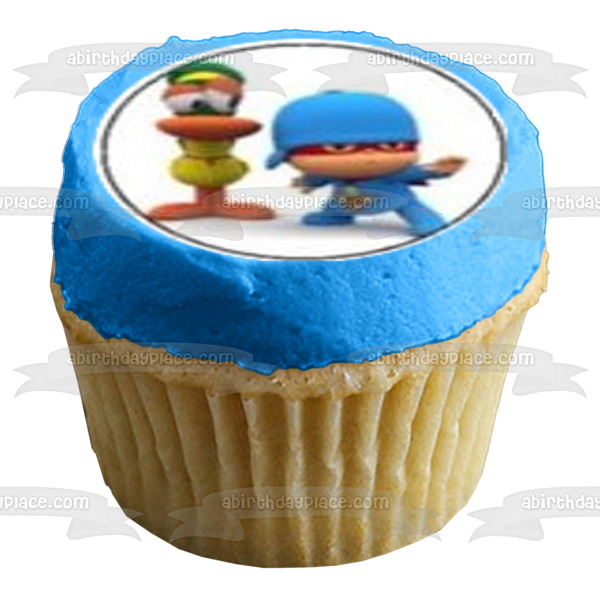 Pocoyo Pato Elly Loula and Sleepy Bird Edible Cupcake Topper Images ABPID04418