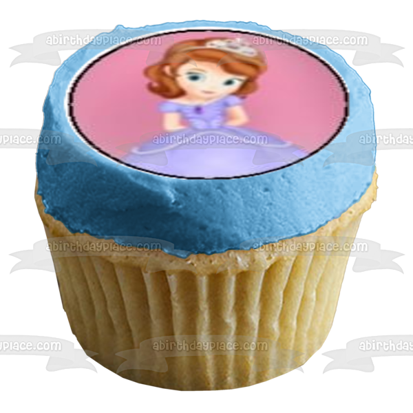 Sofia the First and Queen Miranda Edible Cupcake Topper Images ABPID04553