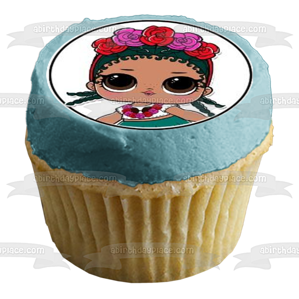 JAJAJA. Sorpresa Neon QT Kitty Queen y Coco QT Adorno comestible para cupcakes Imágenes ABPID05389 