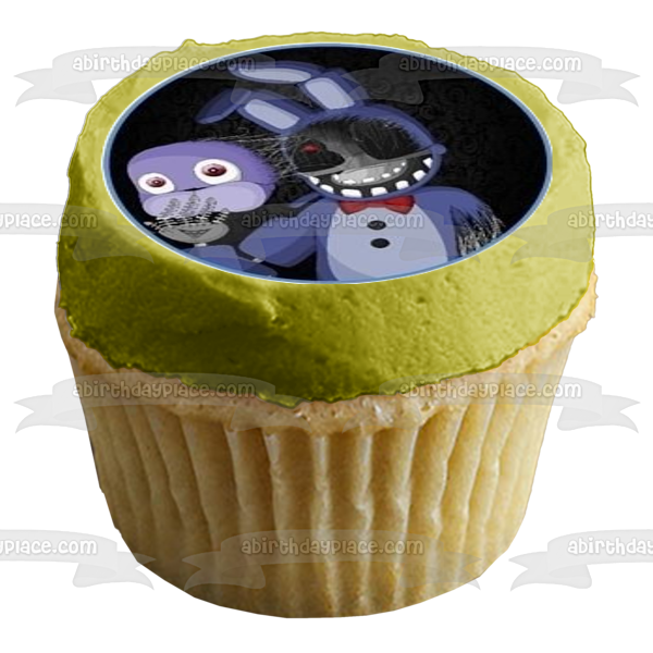 Five Nights at Freddy's Freddy Fazbear Bonnie and Foxy Edible Cupcake Topper Images ABPID05951