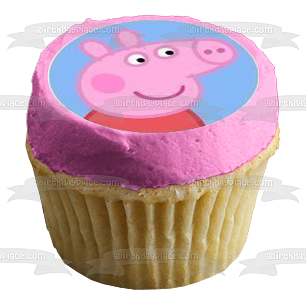 Peppa Pig Momia Papá George Volando y enlodándose Imágenes comestibles para cupcakes ABPID06453 