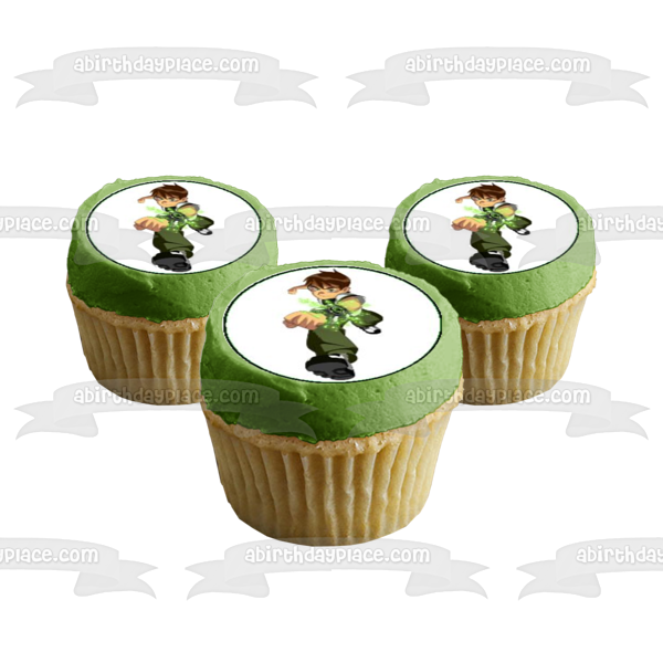 Imágenes de decoración comestible para cupcakes de Ben 10 Ben Prime con fondo blanco ABPID06491 