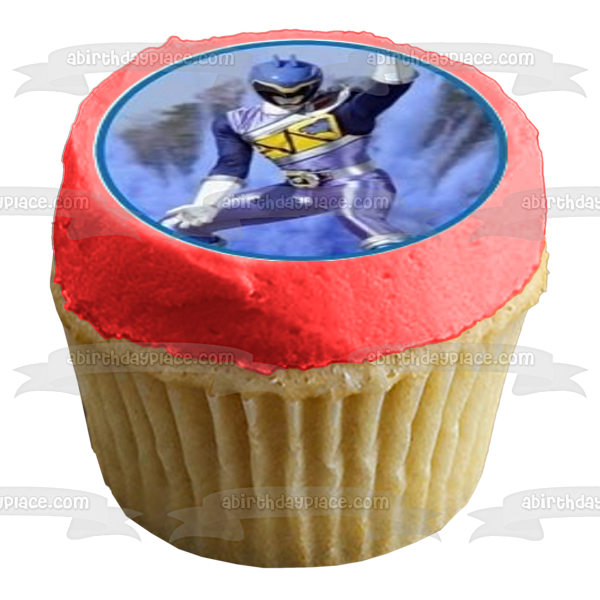 Power Rangers Dino Charge Logo Red Ranger Tyler Black Ranger Chase Blue Ranger Koda Pink Ranger Shelby Gold Ranger Sir Ivan Green Ranger Riley y Purple Ranger Kendall Imágenes comestibles para cupcakes ABPID07539