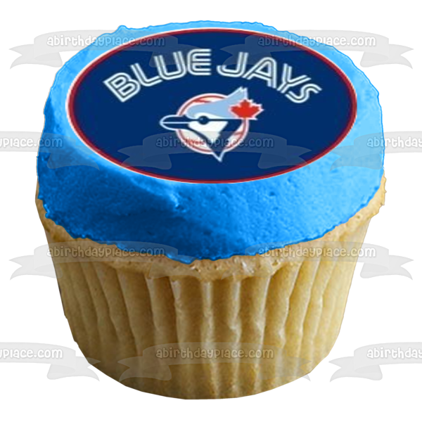 Toronto Blue Jays Logo Canadian Professional Baseball Edible Cupcake Topper Images ABPID08097