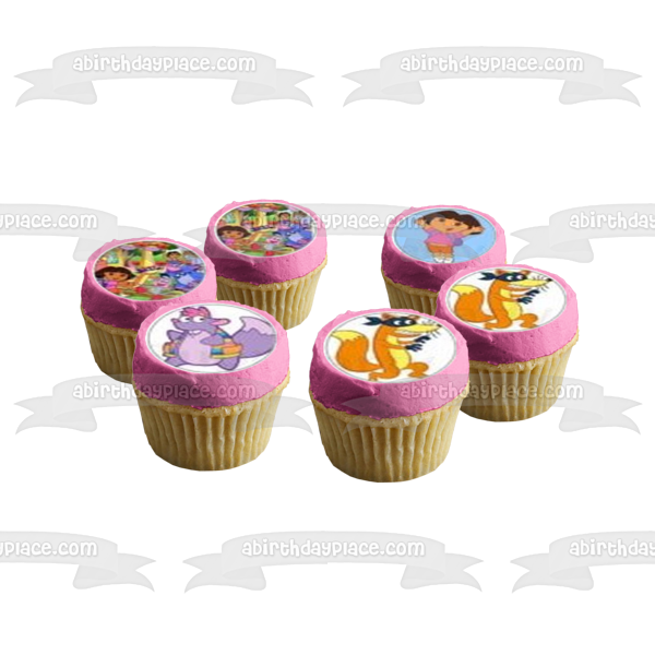 Dora the Explorer Boots Tico Backpack Map Edible Cupcake Topper Images ABPID12196