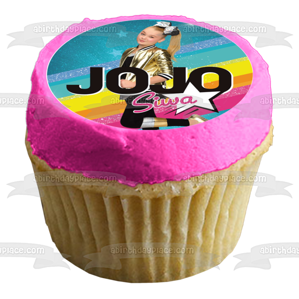 Jojo Siwa Signos de la paz Signos del corazón Imágenes comestibles para cupcakes ABPID14794 