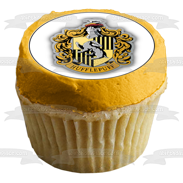 Harry Potter Hogwarts Crests Slytherin Gryffindor Hufflepuff Ravenclaw Imágenes comestibles para cupcakes ABPID14833 