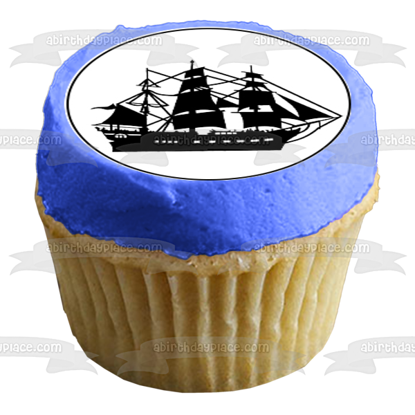 Barcos Pirata Seafall Barco Marinero Cupcake Toppers 12 Count Comestible Cupcake Topper Imágenes ABPID50793 