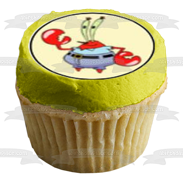 Bob Esponja Pantalones Cuadrados Patrick Gary Mr. Krabbs Sandy Squidword Mrs. Puff Pearl Krabbs Plancton Krabby Patty Pineapple House Imágenes comestibles para cupcakes ABPID51338 