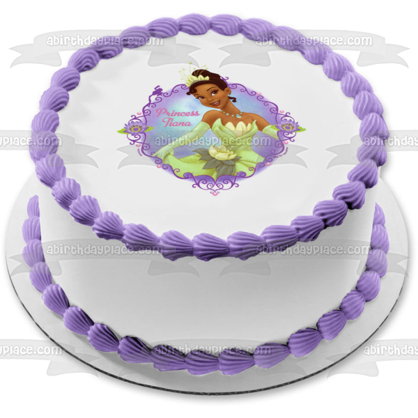 Imagen comestible para decoración de tarta de La Princesa y el sapo Tiana ABPID05755 