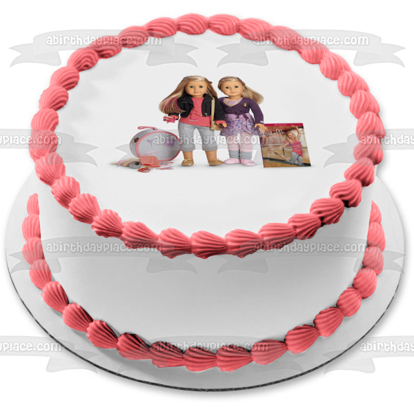 Imagen de adorno comestible para tarta comestible de American Girl Grace Thomas e Isabelle ABPID03854 