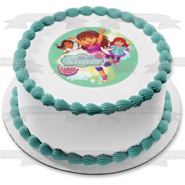 Dora and Friends Into the City Naiya and Kate Edible Cake Topper Image ABPID03859