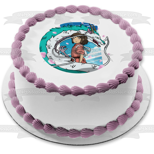 Haku Spirited Away Animación clásica Decoración comestible para tarta Imagen ABPID53641 