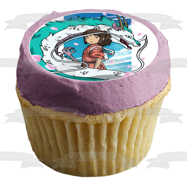 Haku Spirited Away Animación clásica Decoración comestible para tarta Imagen ABPID53641 