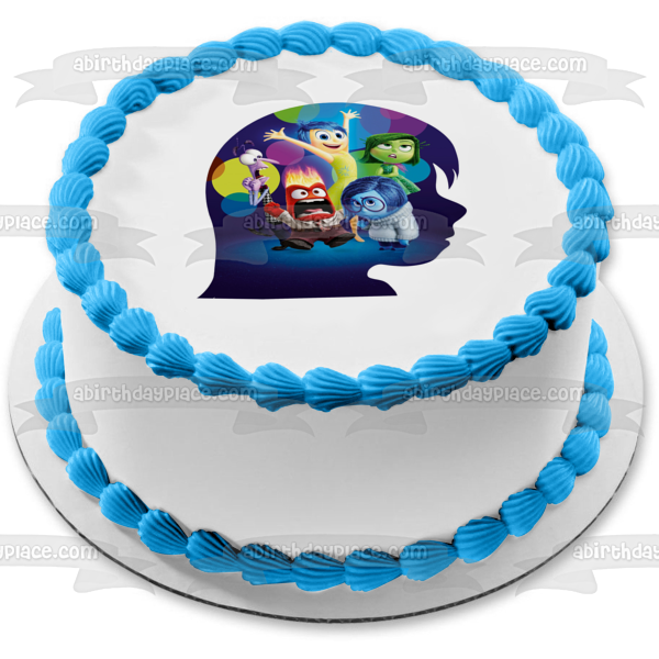 Inside Out Disgust Joy Anger Sadness and Fear Edible Cake Topper Image ABPID03883