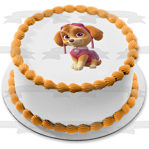 Imagen comestible para tarta con diseño de perro de rescate de Skye de la Patrulla Canina ABPID03900 