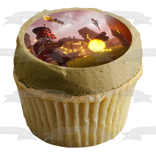 Imagen comestible para decoración de tarta Spellbreak Fire Fight ABPID53670 