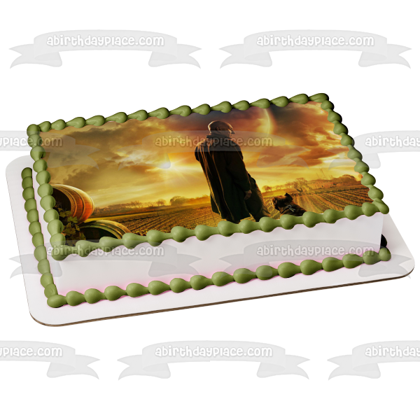 Adorno comestible para tarta de perro y campo de Star Trek Picard, imagen ABPID53651 