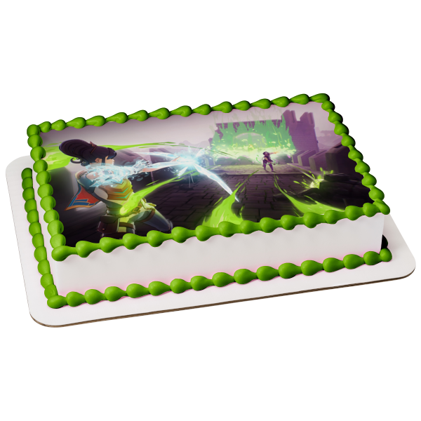 Spellbreak Toxic Gauntlet Edible Cake Topper Image ABPID53672