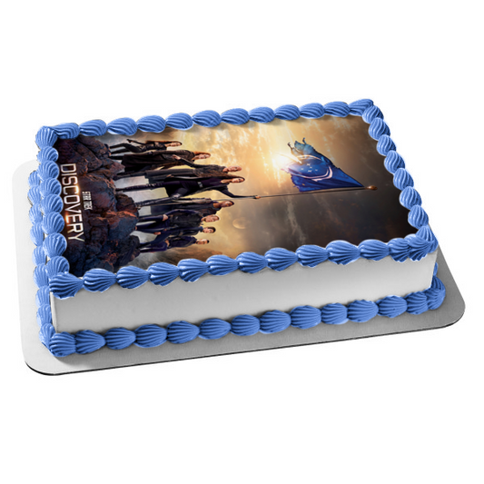 Star Trek Discovery Michael Saru Lt. Stamets Hugh Edible Cake Topper Image ABPID53658