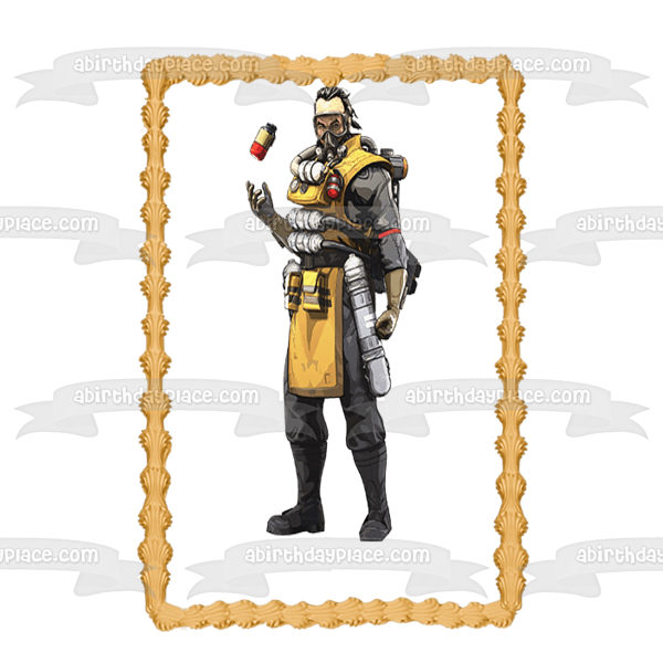 Apex Legends Caustic Edible Cake Topper Image ABPID53686