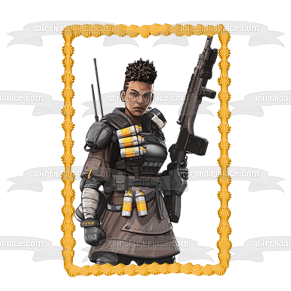 Apex Legends Bangalore Edible Cake Topper Image ABPID53688