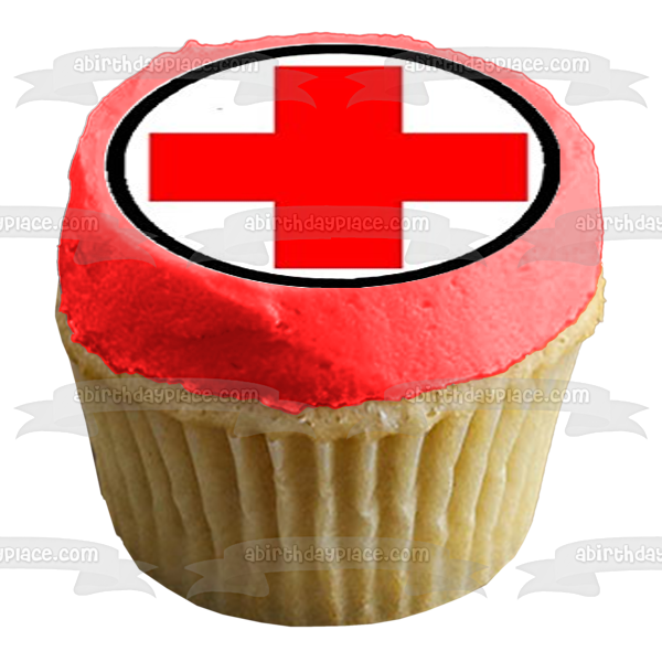 First Aid Ambulance Doctor and a Helicopter Edible Cupcake Topper Images ABPID05844