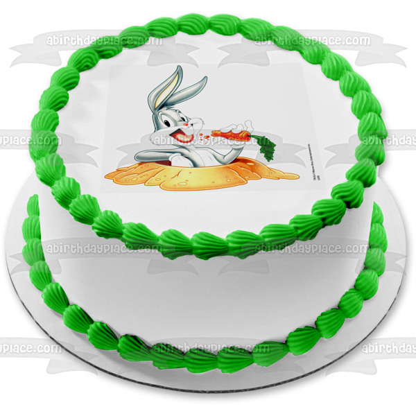 Looney Toons Bugs Bunny Zanahoria What's Up Doc Adorno comestible para tarta Imagen ABPID04156 