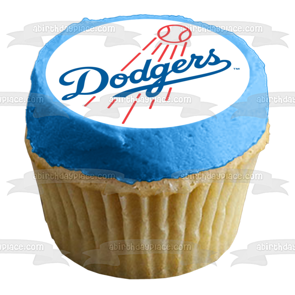 Imagen comestible para tarta de béisbol de Los Angeles Dodgers MLB ABPID06143 