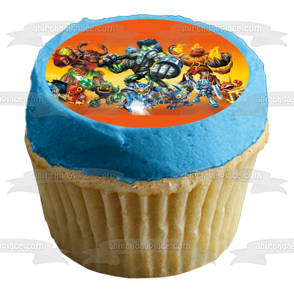 Skylanders Hot Head Chill and Pop Fizz Edible Cake Topper Image ABPID04247