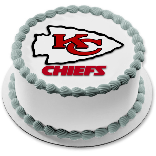 Kansas City Chiefs Logo NFL Edible Cake Topper Image ABPID06153