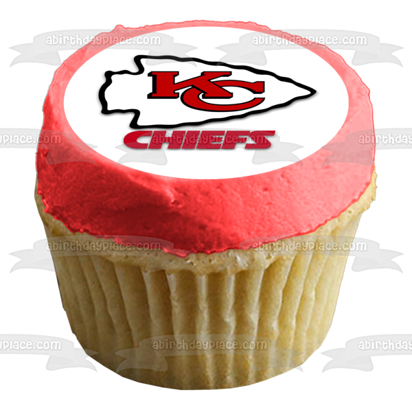 Kansas City Chiefs Logo NFL Edible Cake Topper Image ABPID06153