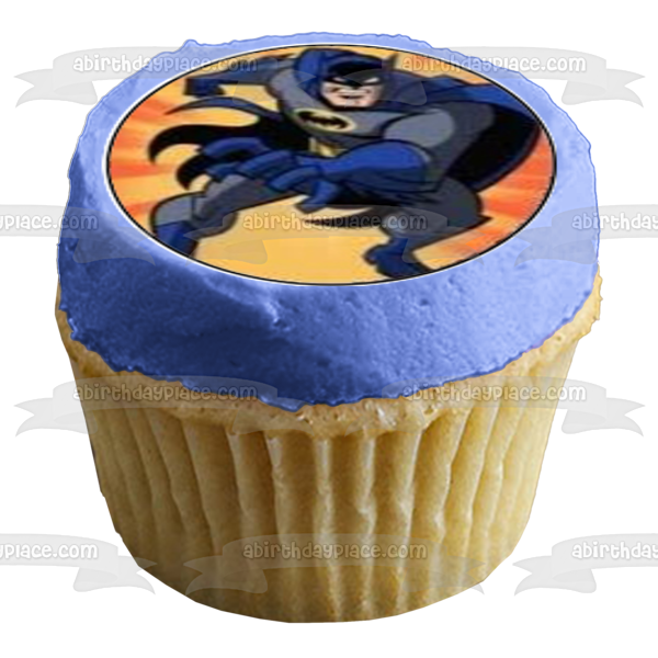 Imágenes comestibles para cupcakes con el logotipo de Batman Bruce Wayne ABPID01642 