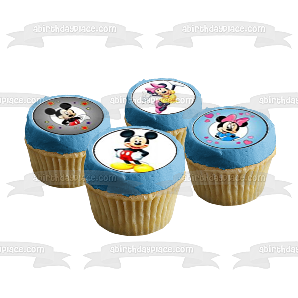 Mickey Mouse and Friends Minnie Mouse Edible Cupcake Topper Images ABPID03863