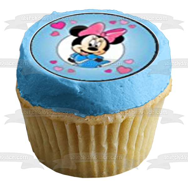 Mickey Mouse and Friends Minnie Mouse Edible Cupcake Topper Images ABPID03863