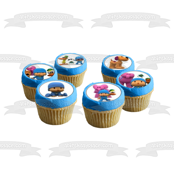 Pocoyo Pato Elly Loula and Sleepy Bird Edible Cupcake Topper Images ABPID04418