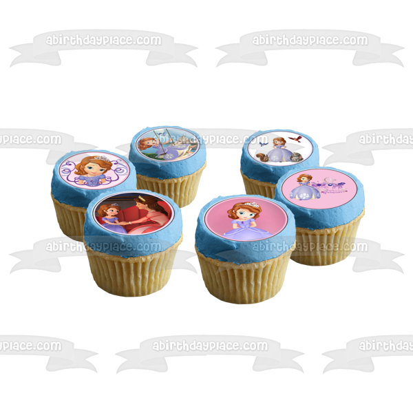 Sofia the First and Queen Miranda Edible Cupcake Topper Images ABPID04553