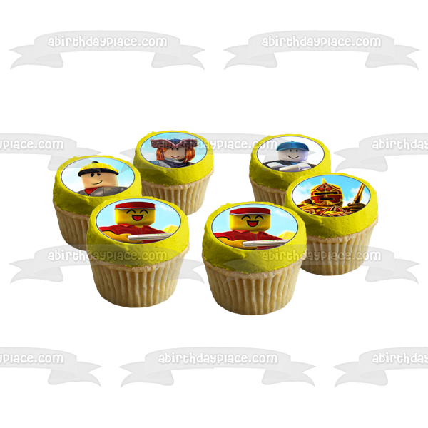 Roblox Assorted Avatar Skins Edible Cupcake Topper Images ABPID14864