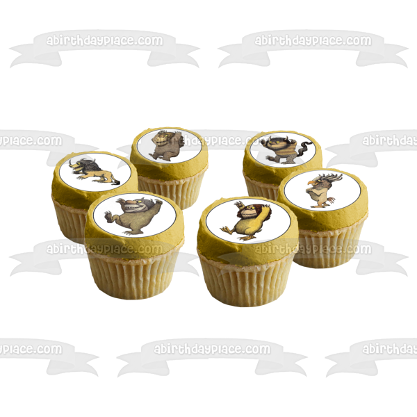 Donde viven los monstruos variados Disney Imágenes comestibles para cupcakes ABPID50944 