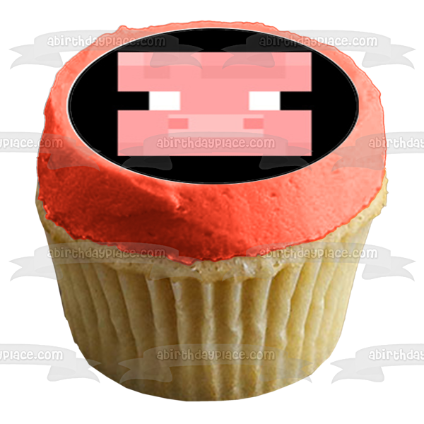 Minecraft Caras Surtidas Steve Enderman Jane Pig Tnt Esqueleto Pato Comestible Cupcake Topper Imágenes ABPID51392 