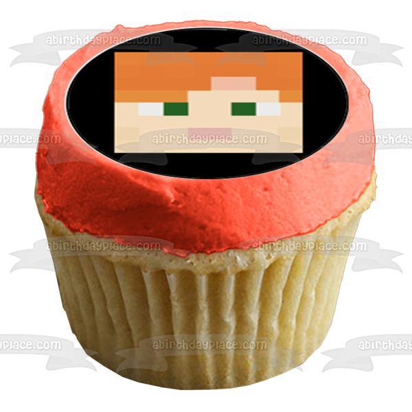 Minecraft Caras Surtidas Steve Enderman Jane Pig Tnt Esqueleto Pato Comestible Cupcake Topper Imágenes ABPID51392 