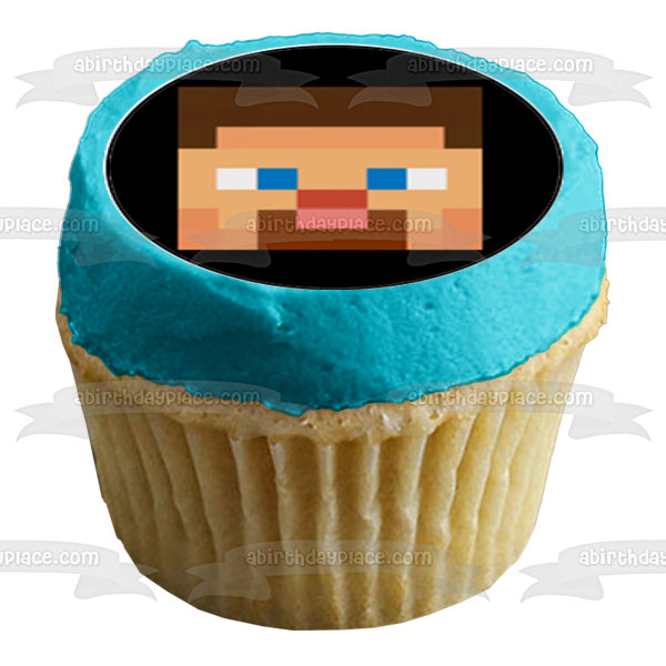 Minecraft Caras Surtidas Steve Enderman Jane Pig Tnt Esqueleto Pato Comestible Cupcake Topper Imágenes ABPID51392 