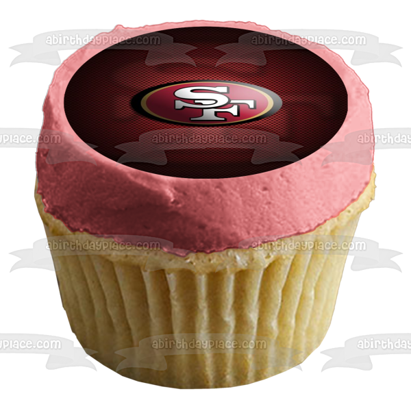 Imagen comestible para tarta de fútbol americano profesional de los San Francisco 49ers de la NFL ABPID04257 